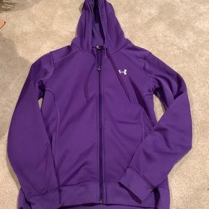 Purple under armour zip up